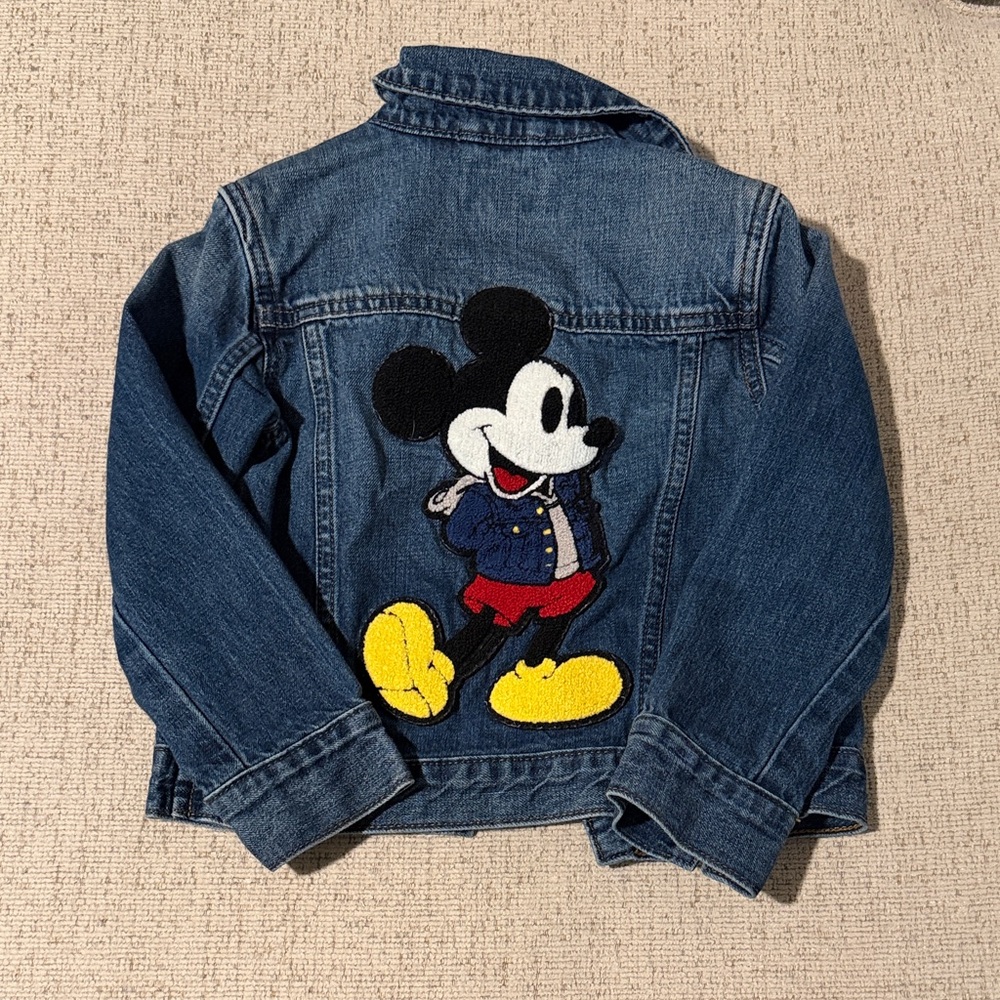 Disney Denim Jacket with Mickey Mouse Patch Jean jacket